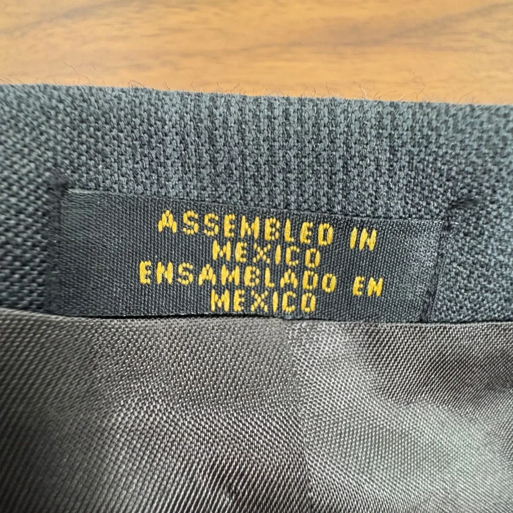 Stafford 2-Piece Suit 46L 40x30 Gray Pleated Glen Plaid Wool Blend Old Money